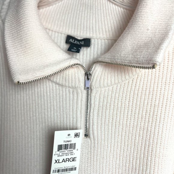 NWT Half-Zip Oversized Tunic Sweater Womens - Picture 5 of 9